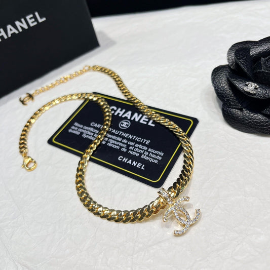 Two Colors Thick Chain Necklace