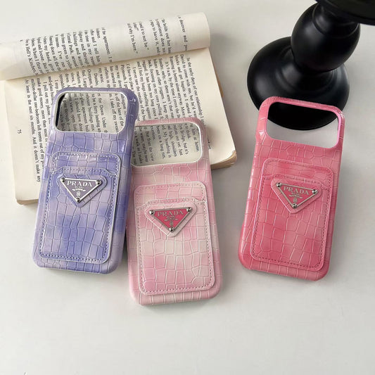 Colorful Card Holder Phone Case For iPhone