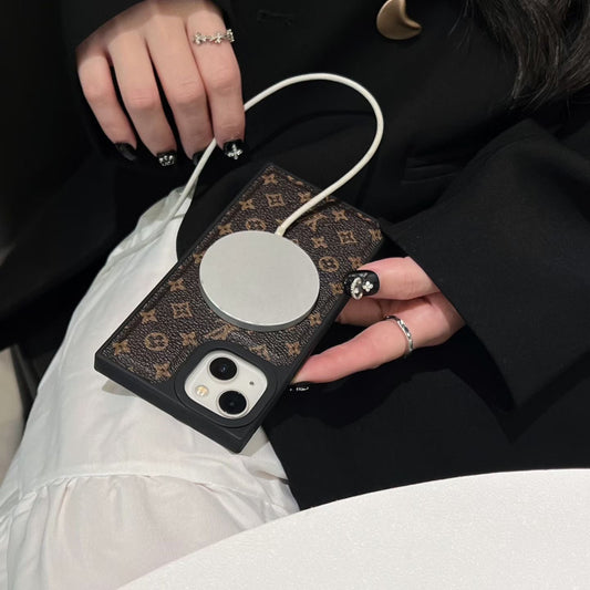 Brown Card MagSafe Phone Case For iPhone