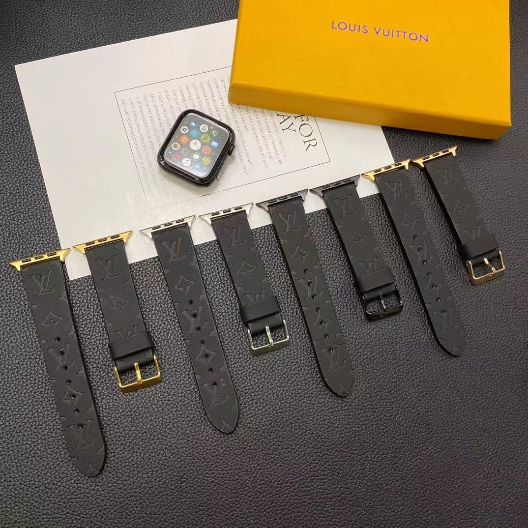 Trendige schwarze Apple Watch-Armbänder (4 Stile)