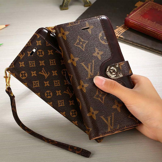 Leder-Galaxy-Hülle mit Nähten für Samsung