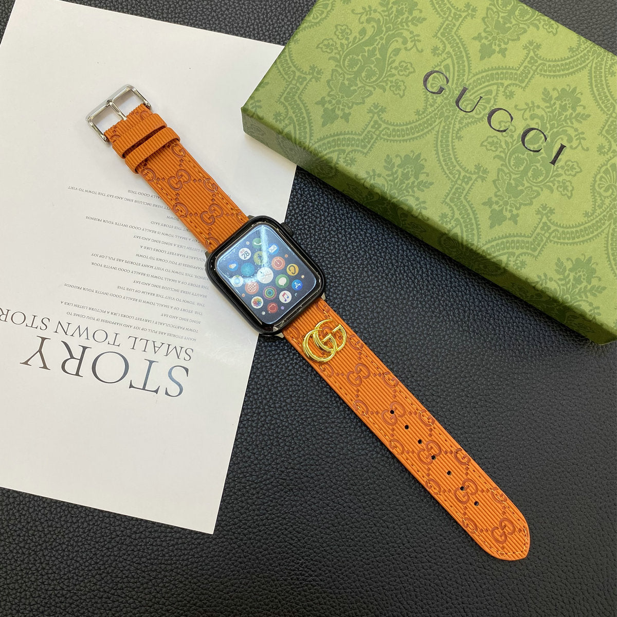 Herbstliche Lacklederarmbänder für die Apple Watch