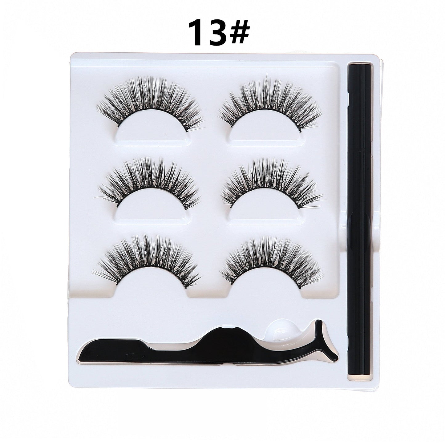 Selbstklebendes Eyeliner Wimpern Set