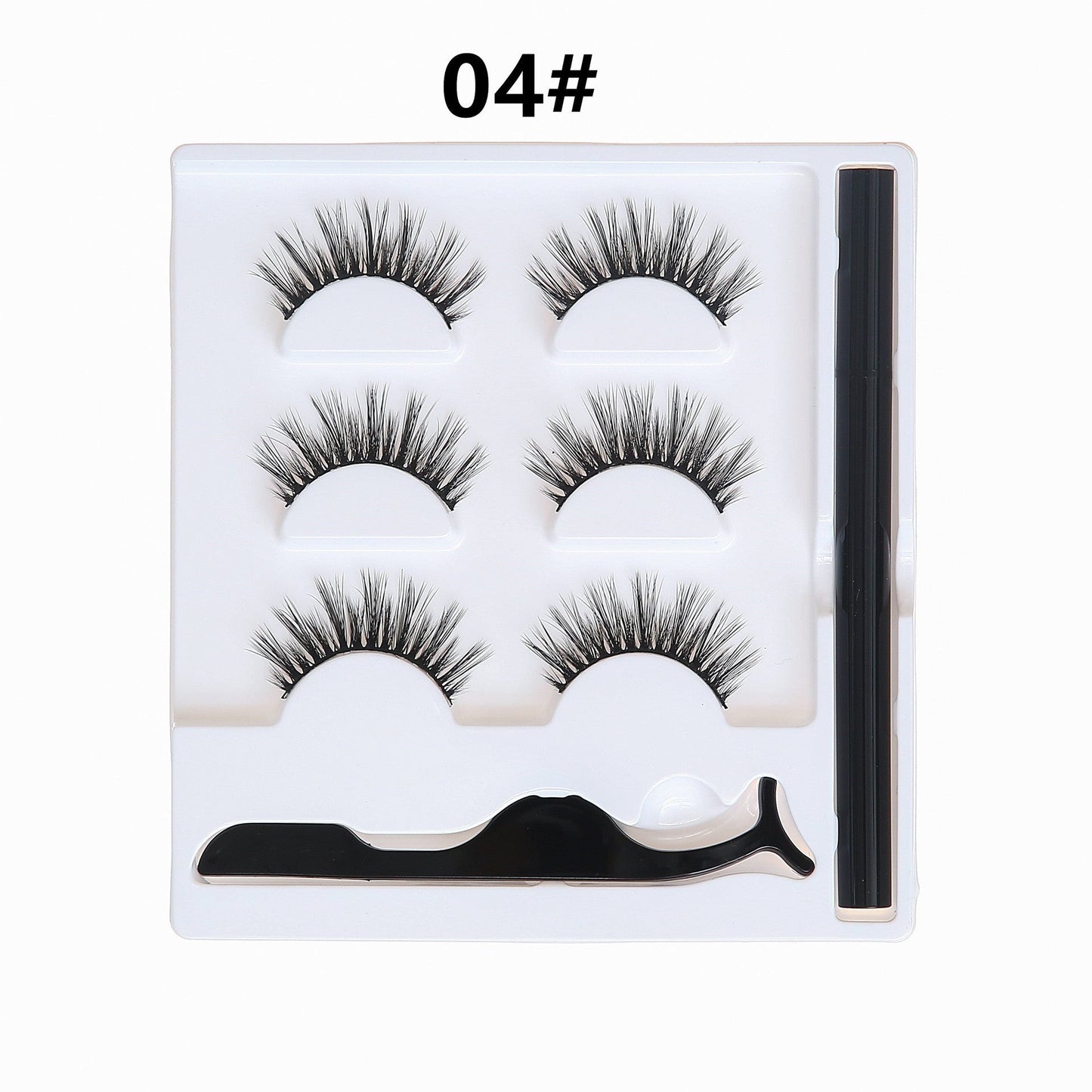 Selbstklebendes Eyeliner Wimpern Set