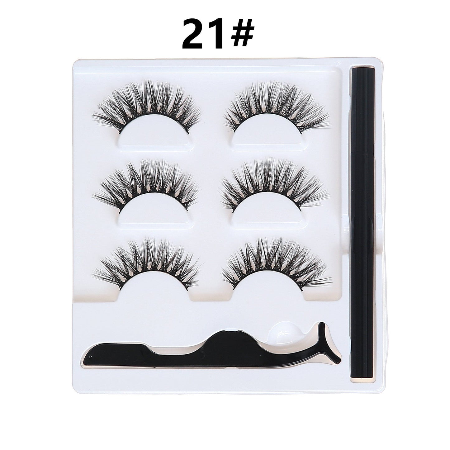 Selbstklebendes Eyeliner Wimpern Set