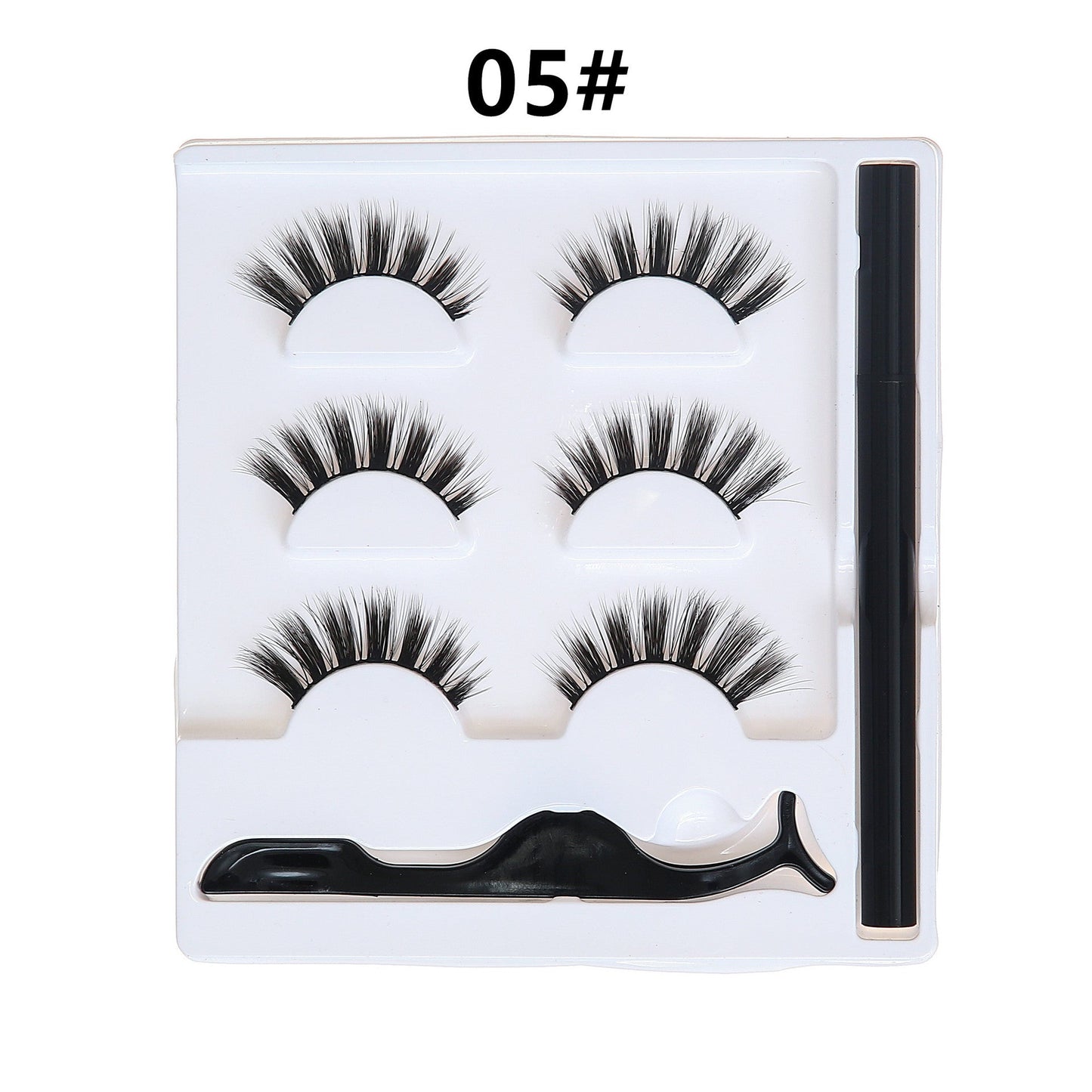 Selbstklebendes Eyeliner Wimpern Set