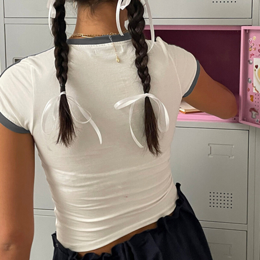 Ringer Baby Tee With Sports Number Detail