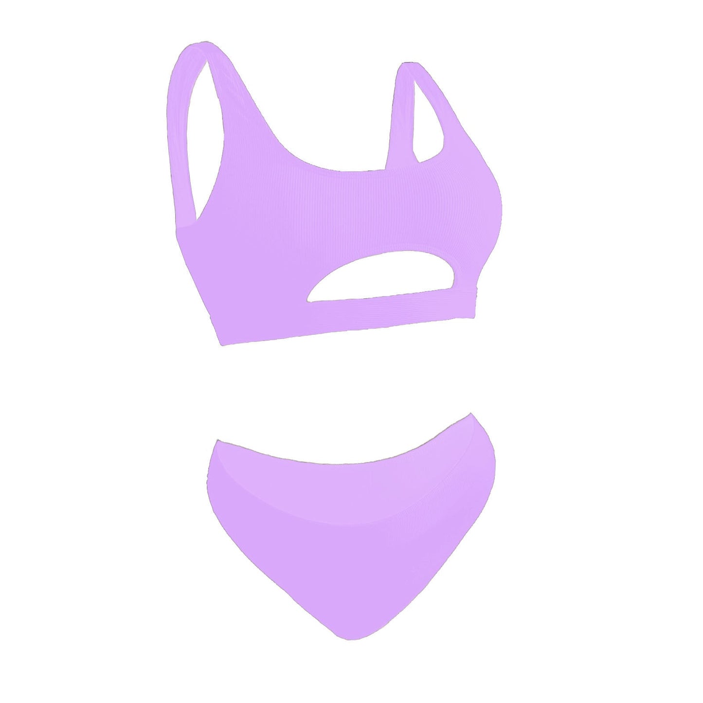 Solide, ausgehöhlte Bikini-Bademode