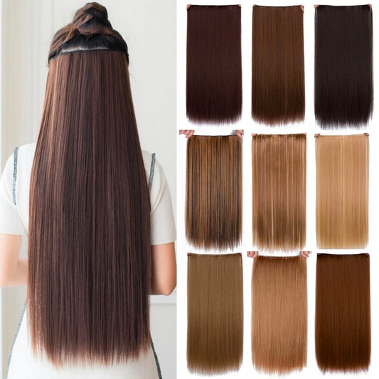 Natural Straight Halo Hair Extensions