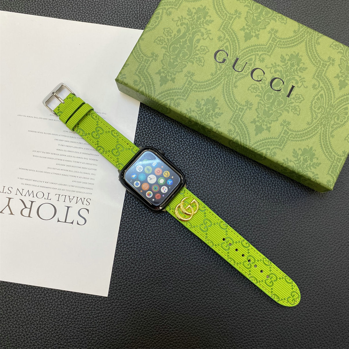 Herbstliche Lacklederarmbänder für die Apple Watch