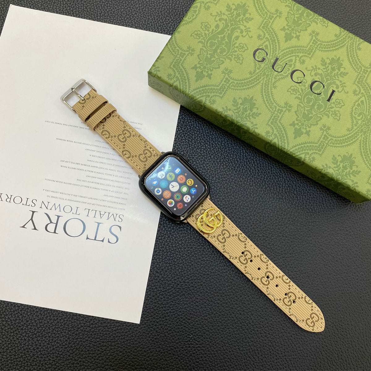 Herbstliche Lacklederarmbänder für die Apple Watch