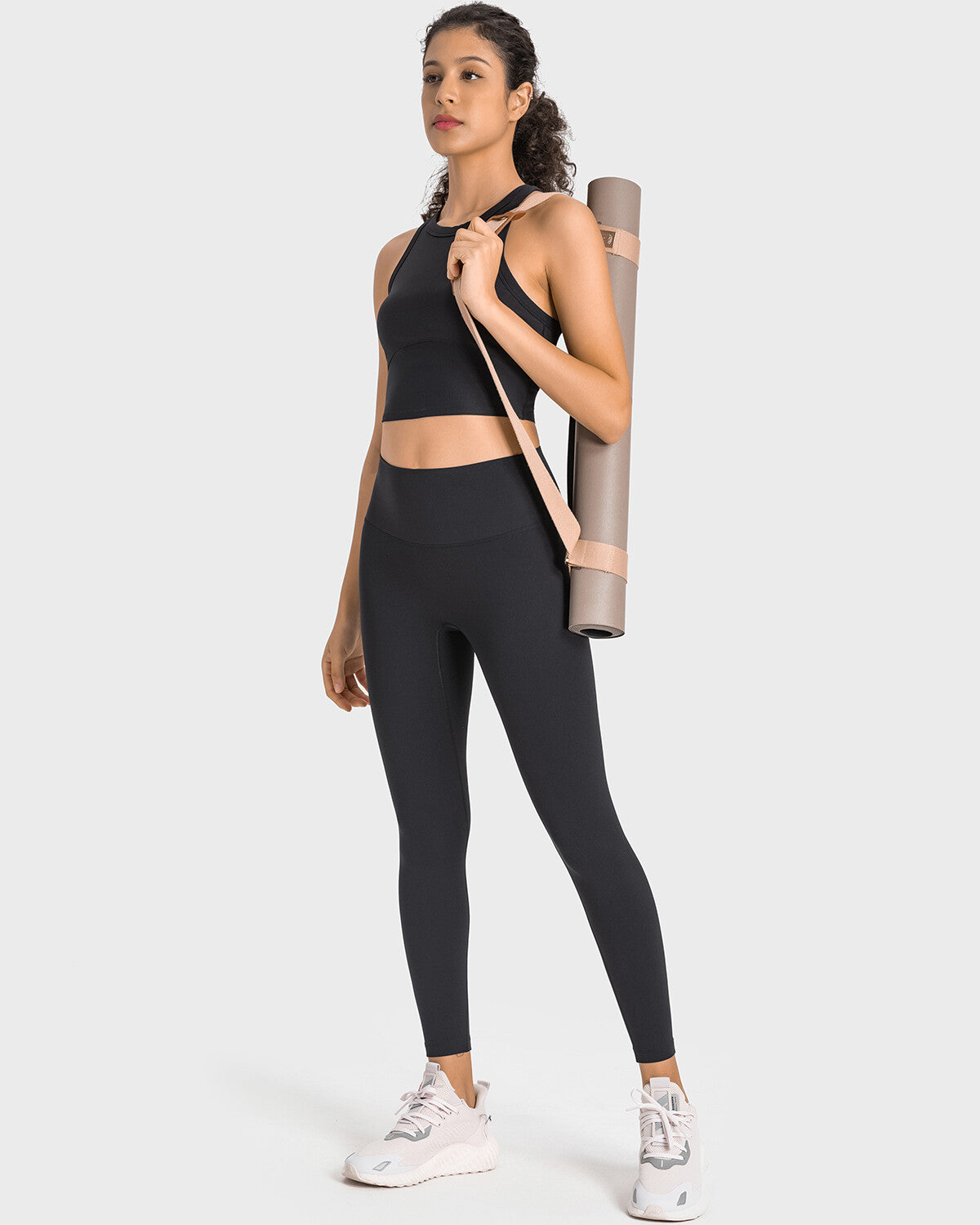 Nahtlose Leggings Allison - Schwarz