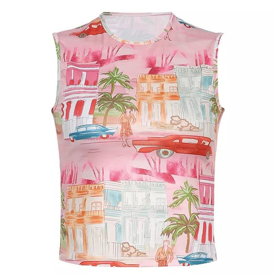 “Beverly Hills” Y2K Fitted Tank