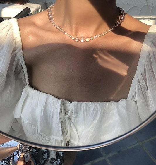 Transparentes Halsband „Eva“