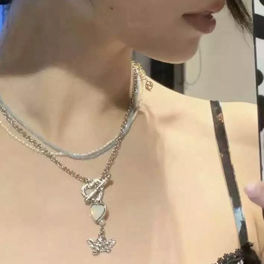 „Fairy Y2K“ Halskette mit 3 Anhängern