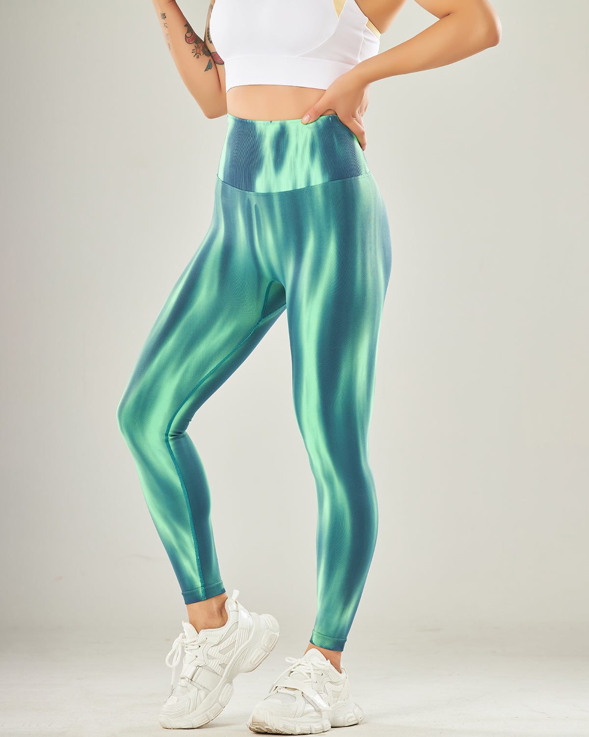 Hannah Seamless Leggings - Green