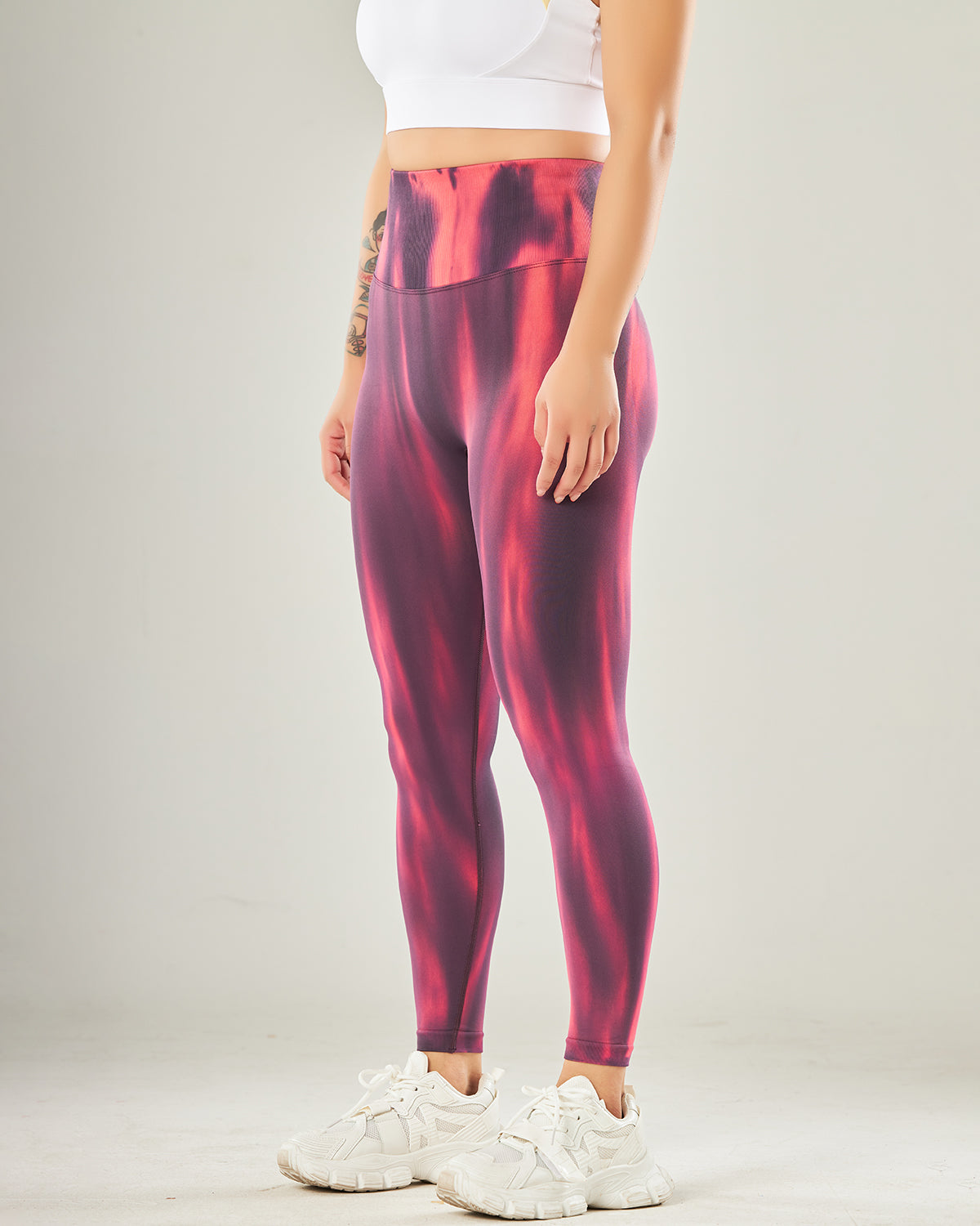 Hannah Seamless Leggings - Red