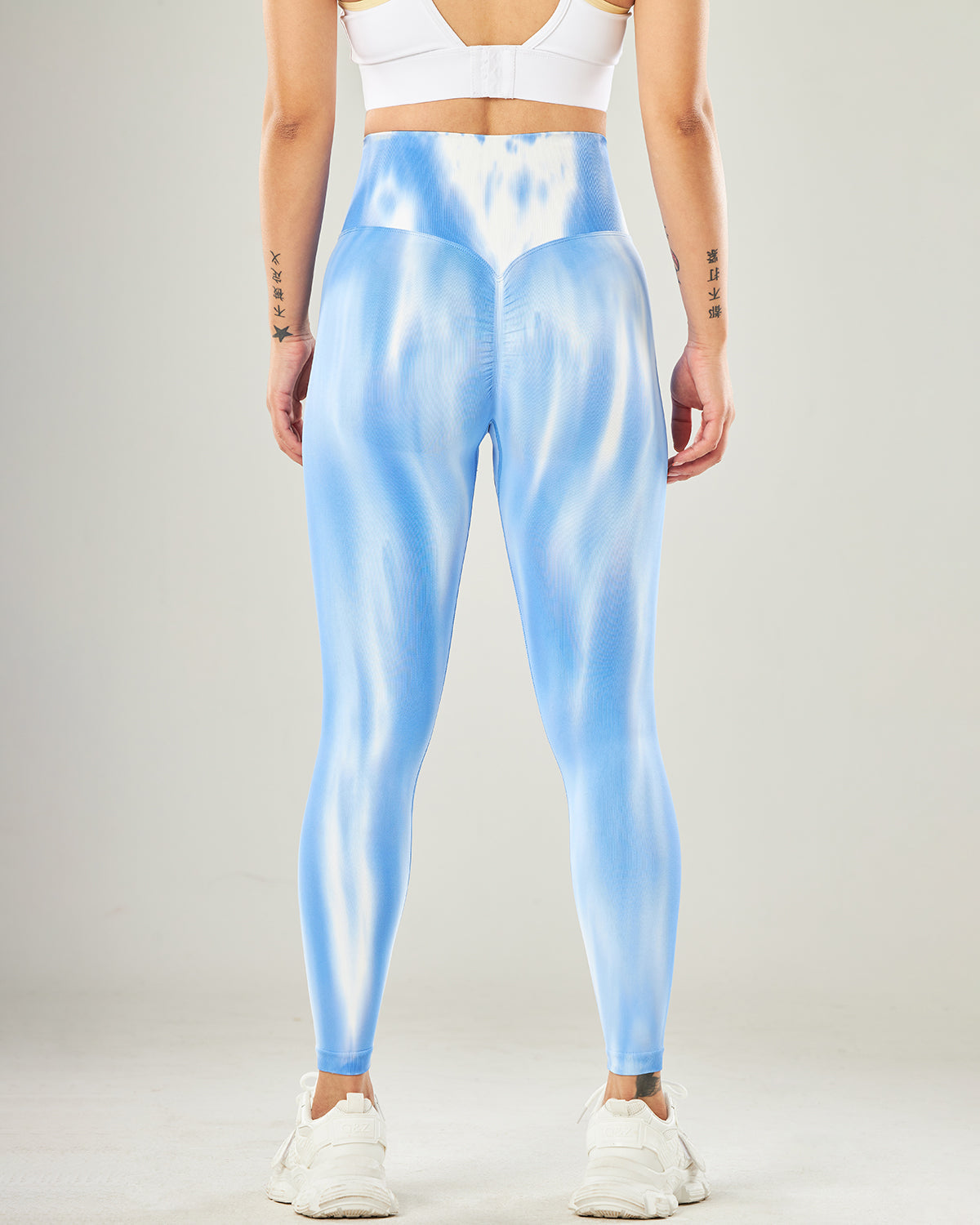 Hannah Nahtlose Leggings - Himmelblau