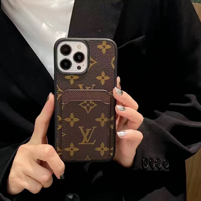 Custodia per telefono con carta di credito alla moda per iPhone