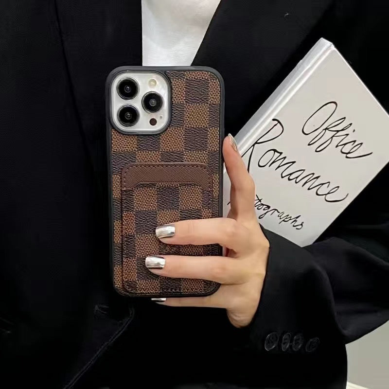 Custodia per telefono con carta di credito alla moda per iPhone