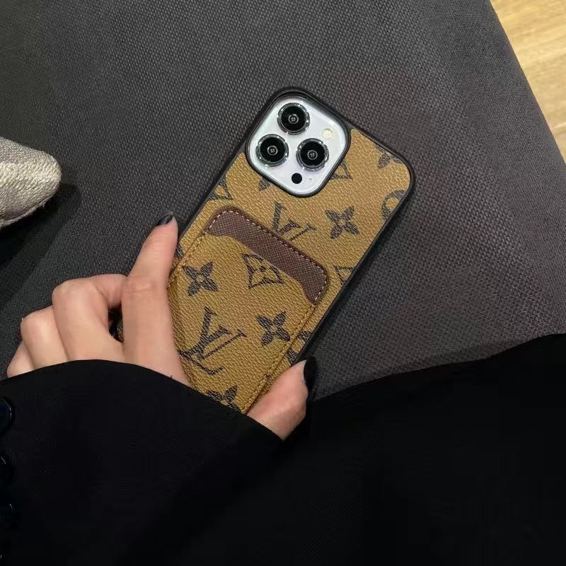 Custodia per telefono con carta di credito alla moda per iPhone