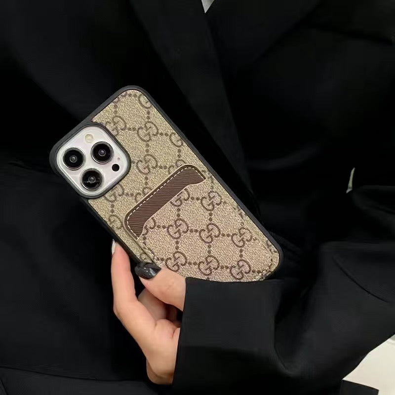Custodia per telefono con carta di credito alla moda per iPhone