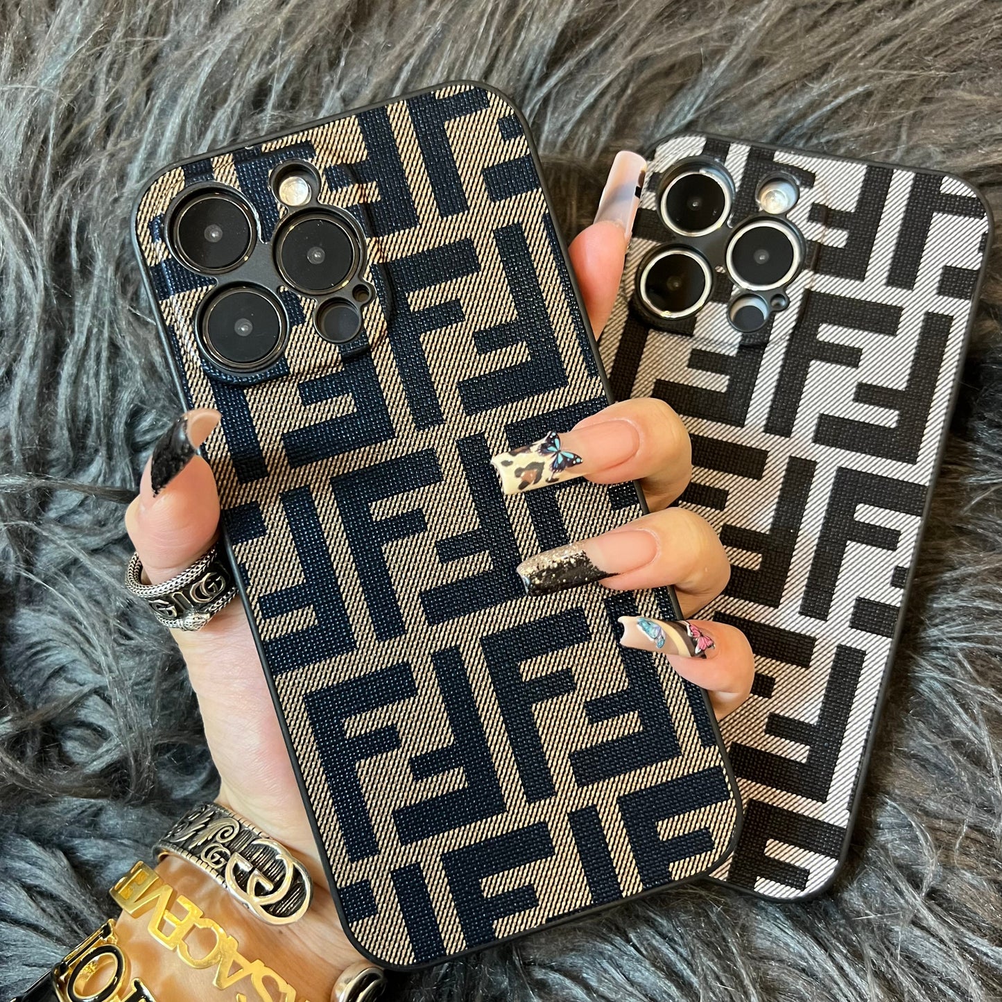 Custodia per telefono glamour alla moda per iPhone