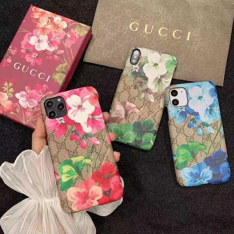 Flower Leather Phone Case For Samsung
