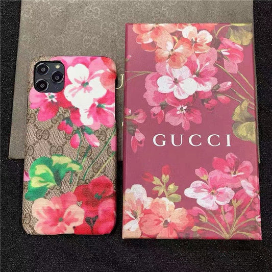 Flower Leather Phone Case For iPhone