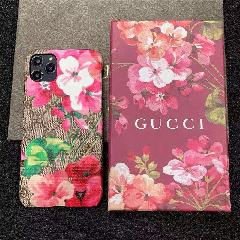 Flower Leather Phone Case For Samsung