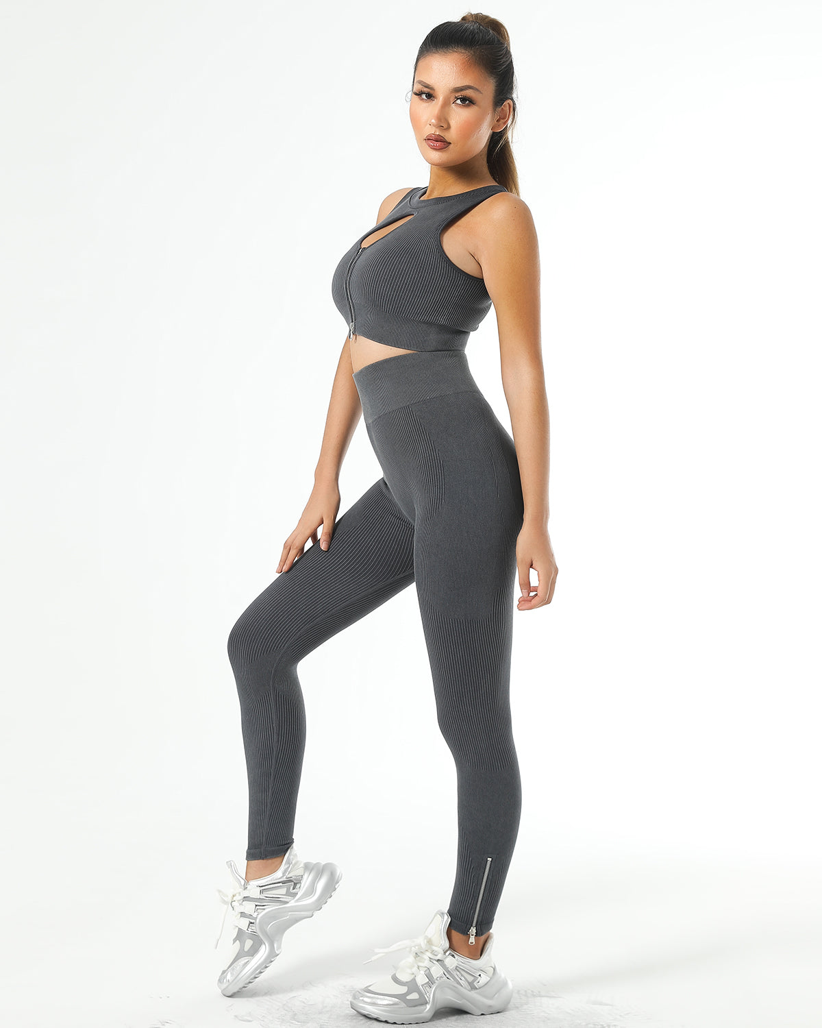 Leggings senza cuciture Isabella - Grigio