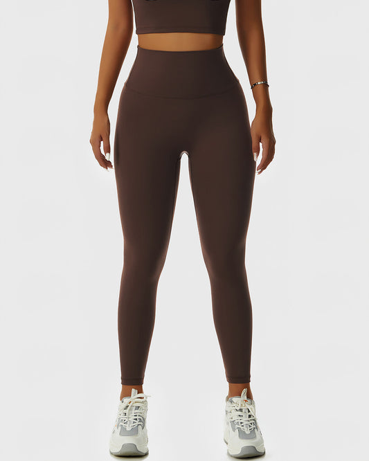 Paisley Seamless Leggings - Brown