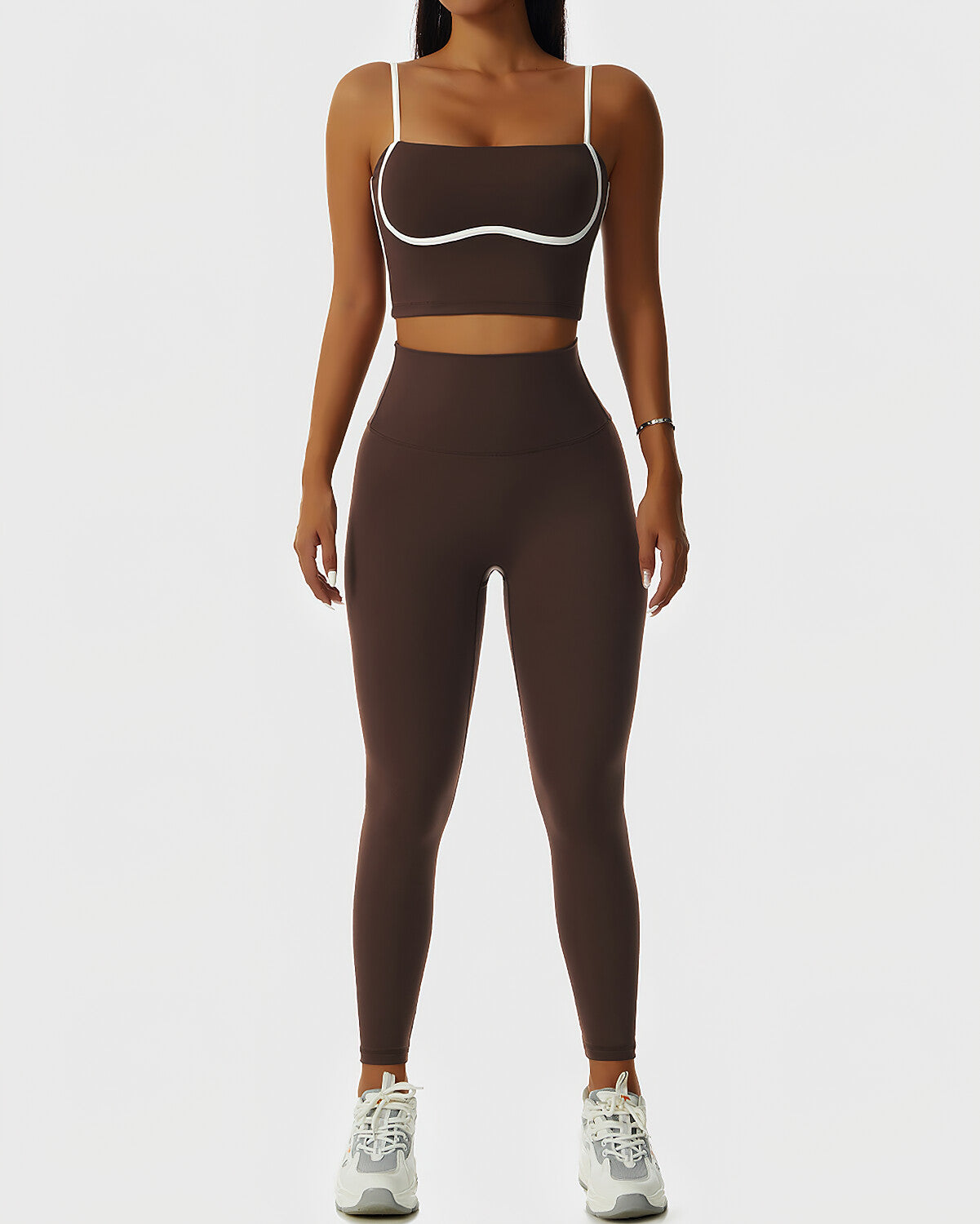 Paisley Seamless Leggings - Brown