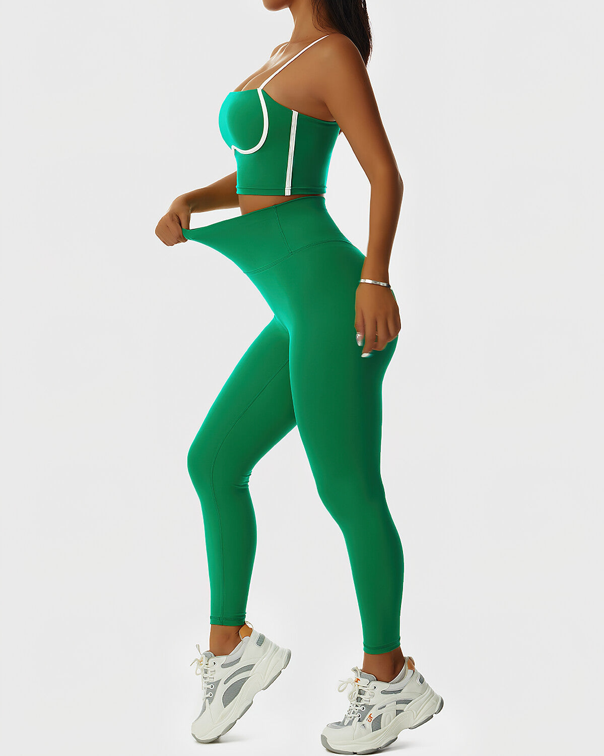 Leggings senza cuciture Paisley - Verde