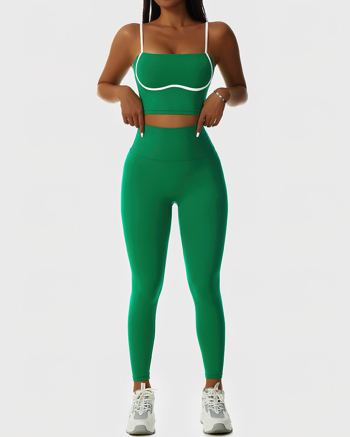 Leggings senza cuciture Paisley - Verde