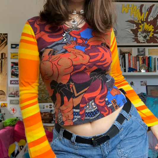 Phoebe Y2K Graphic Top