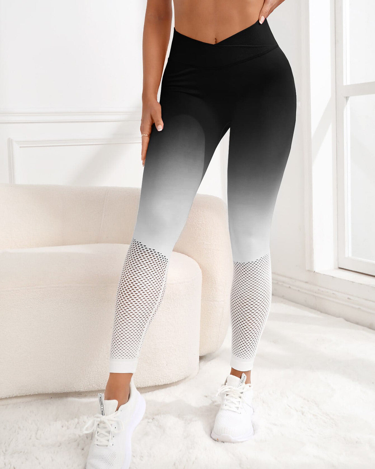 Leggings senza cuciture Romina - Nero