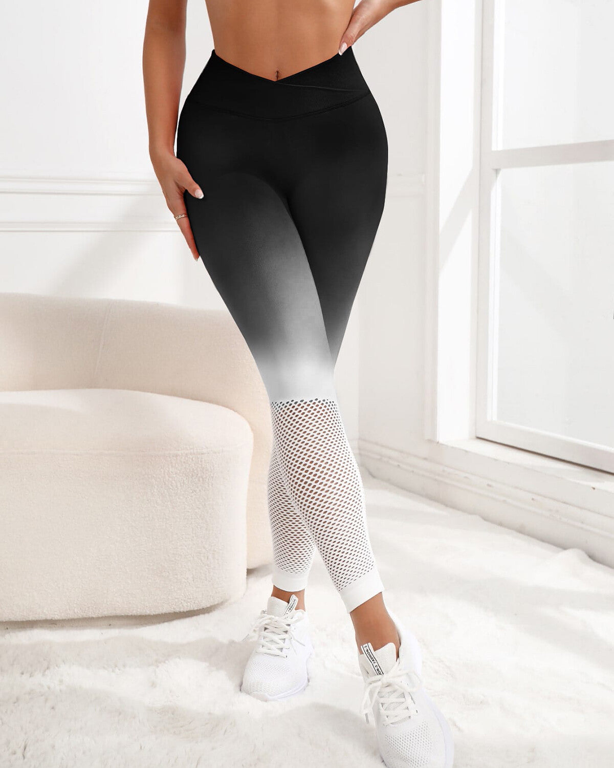 Leggings senza cuciture Romina - Nero