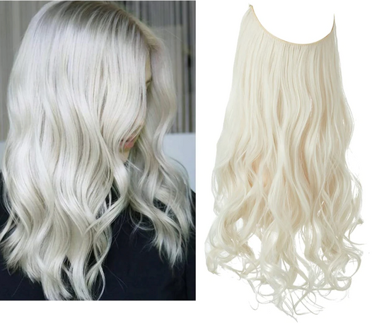 Gorgeous Wavy Halo Hair Extensions