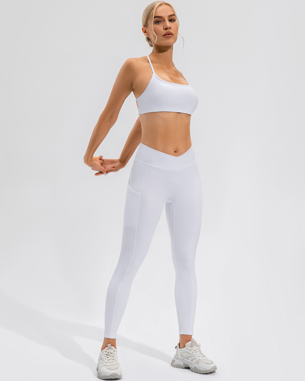 Leggings Sophie Scrunch Pocket - Bianco