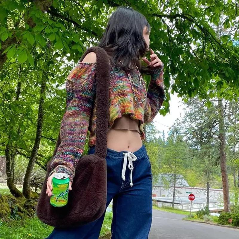 Y2K Knit Cropped Sweater