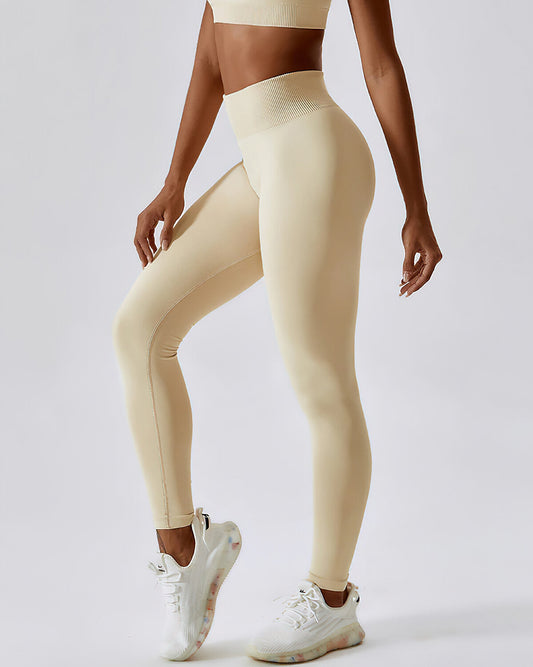 Zuri Seamless Leggings - Beige