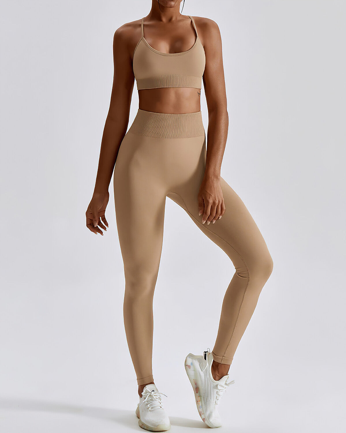 Zuri Seamless Leggings - Light Brown