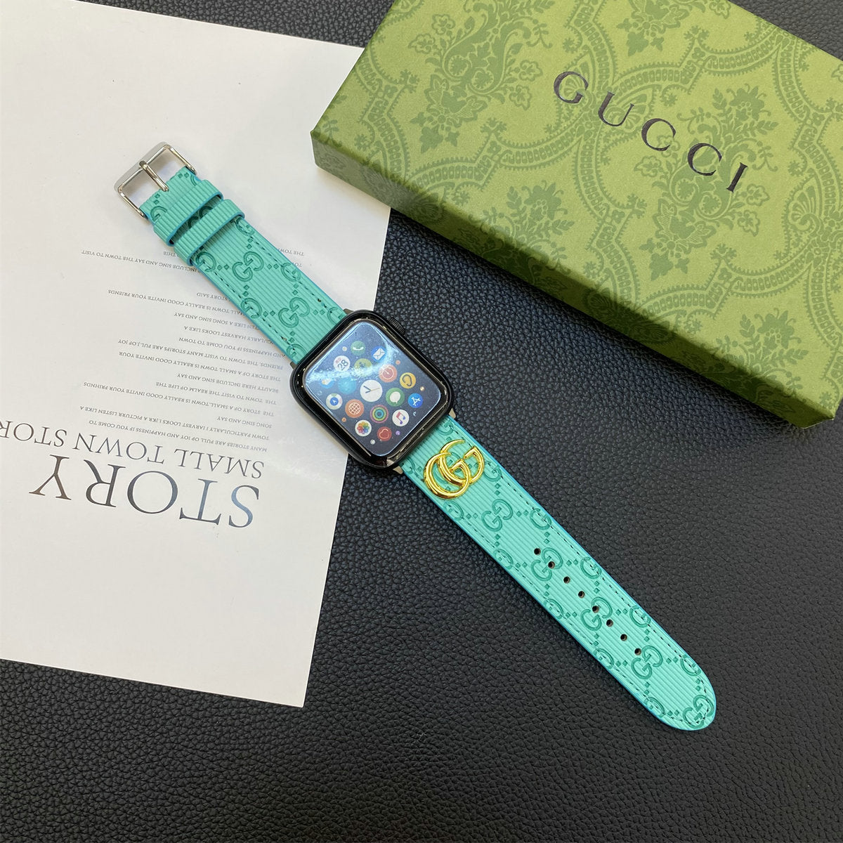 Herbstliche Lacklederarmbänder für die Apple Watch