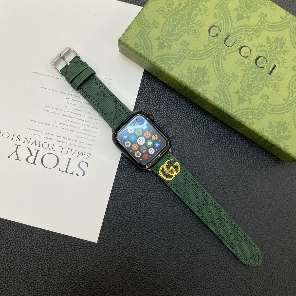 Herbstliche Lacklederarmbänder für die Apple Watch