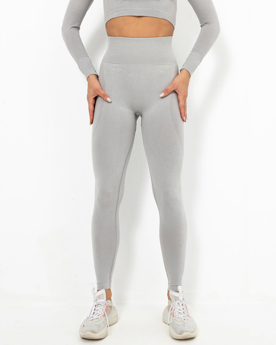 Felicity Nahtlose Leggings - Hellgrau