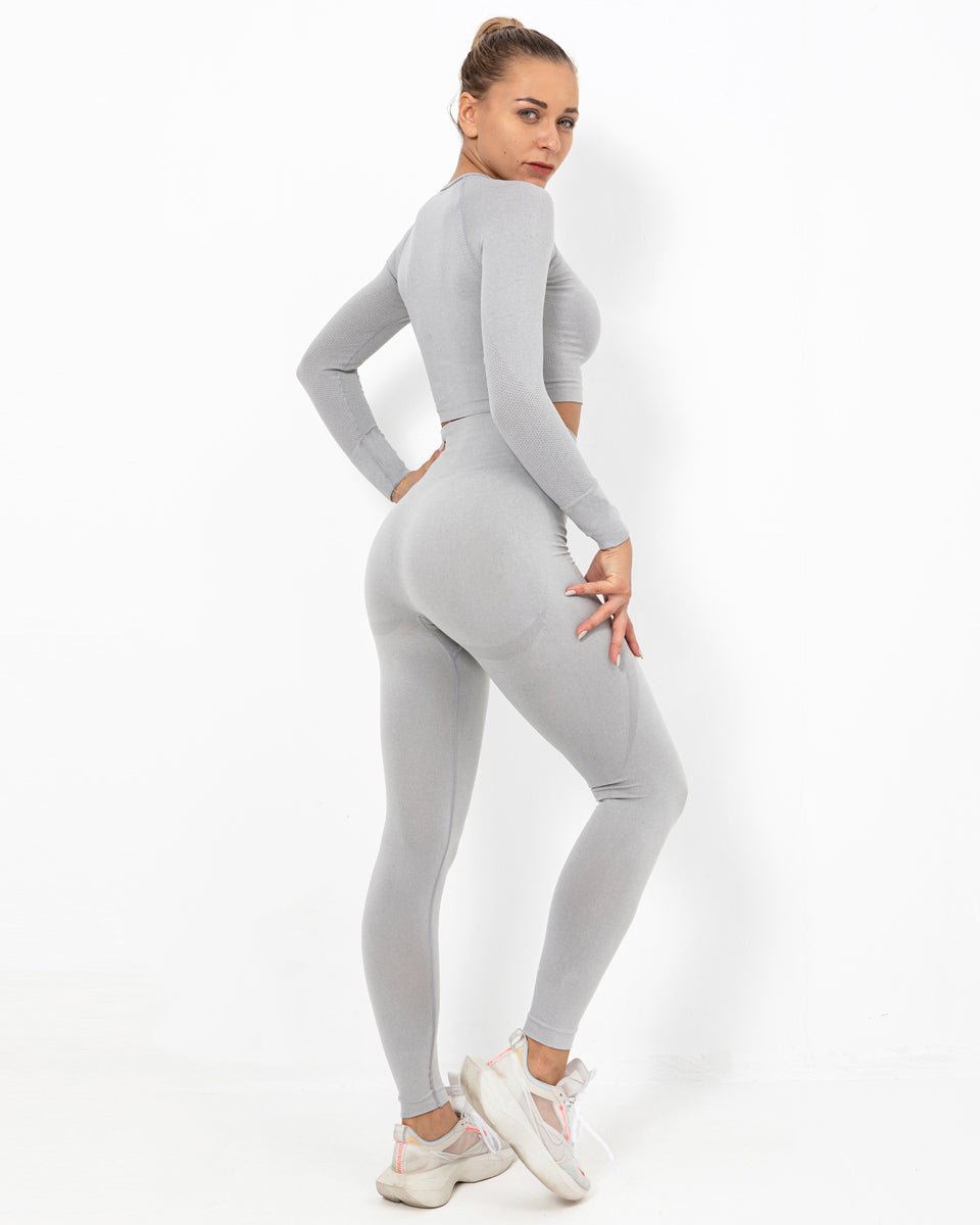 Felicity Nahtlose Leggings - Hellgrau
