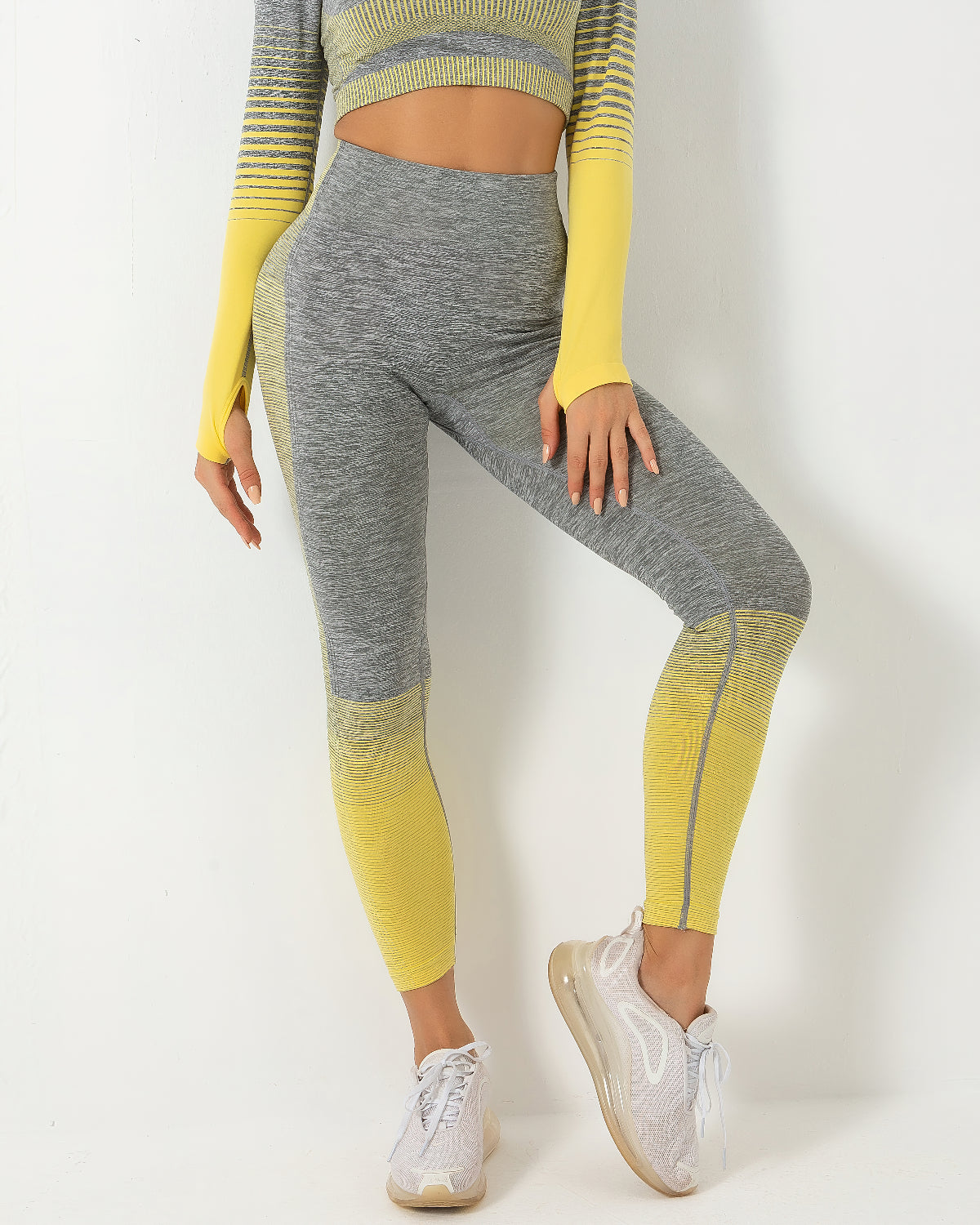 Nahtlose Leggings Harmony - Gelb