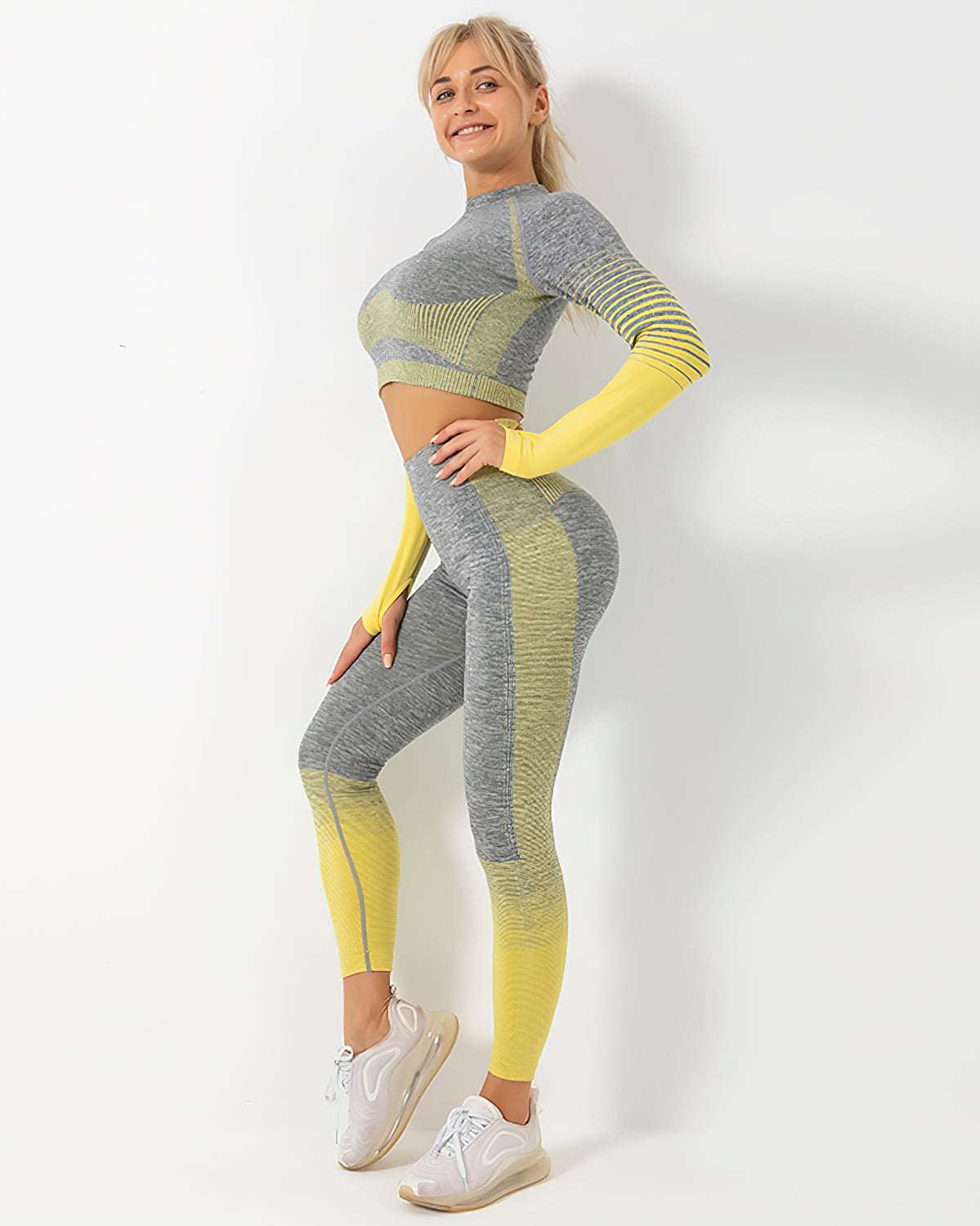 Nahtlose Leggings Harmony - Gelb