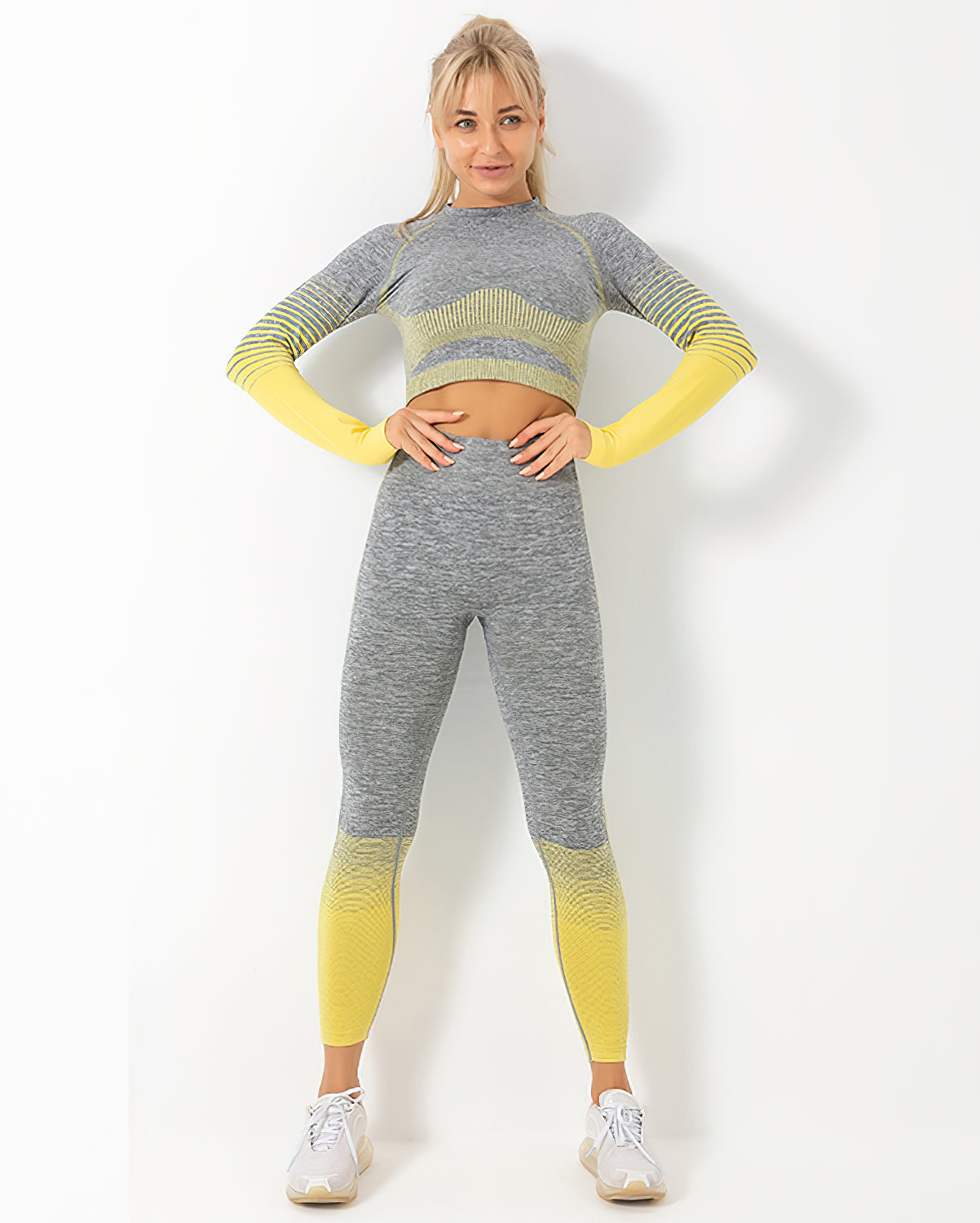 Nahtlose Leggings Harmony - Gelb